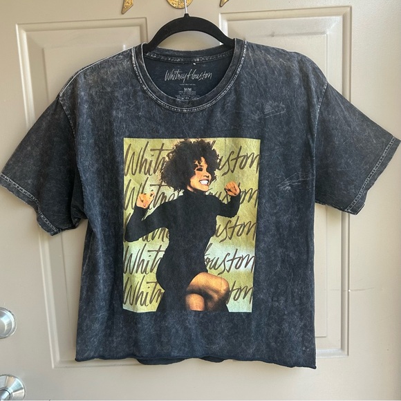 Whitney Houston Medium T-shirt Black Wash - Picture 1 of 4